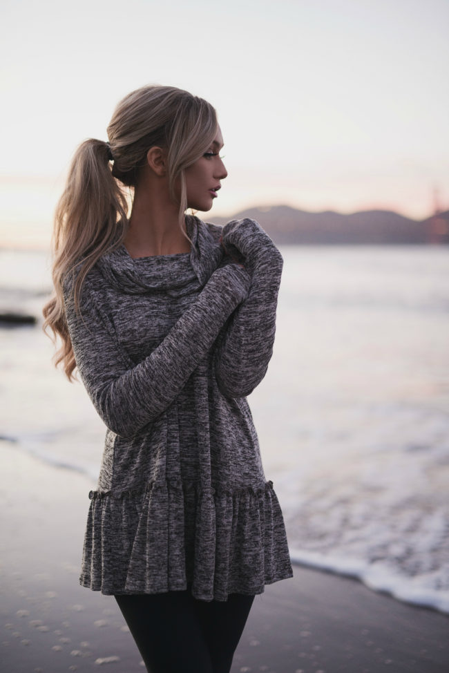 Heather Grey at Sunset - The City Blonde