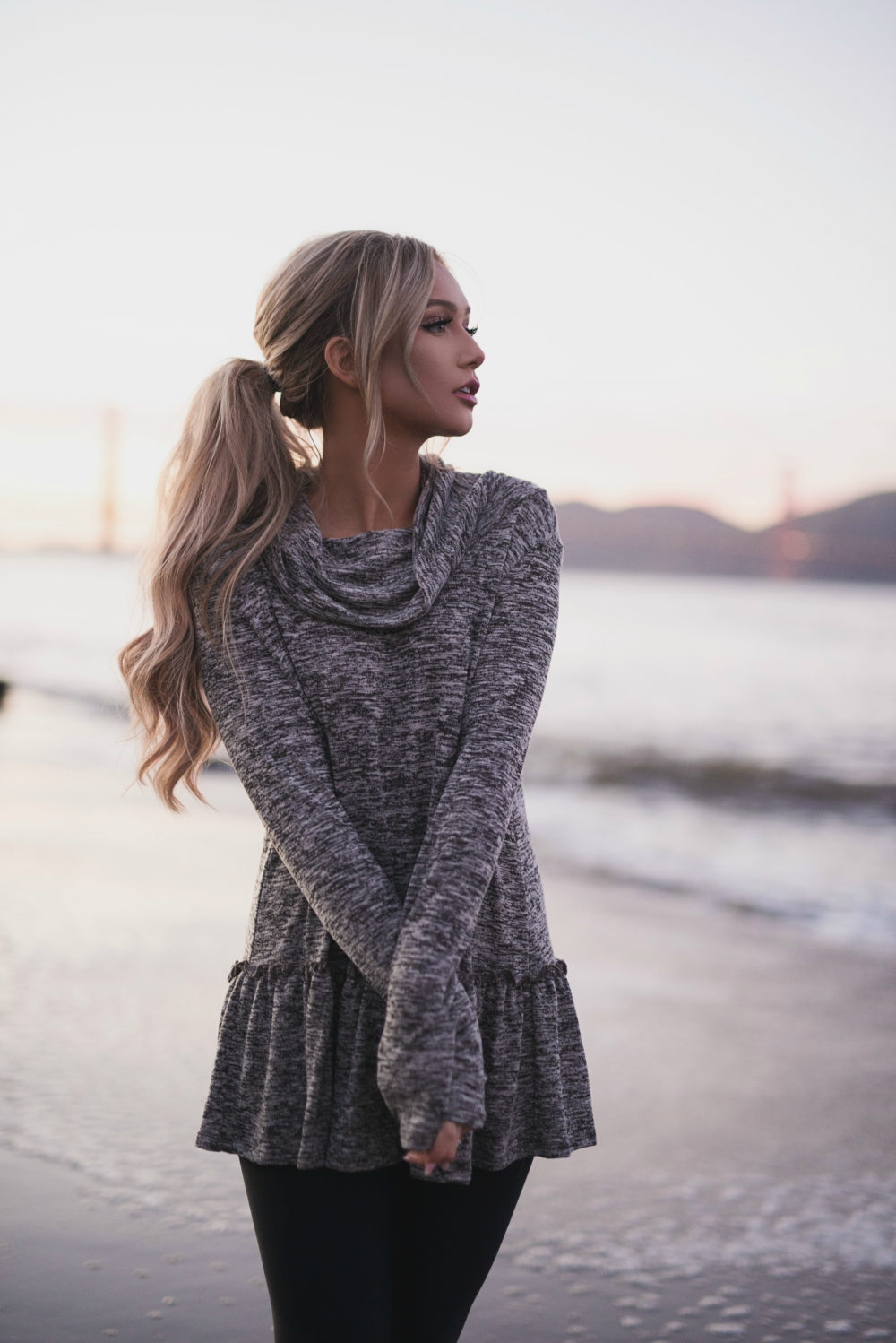 Heather Grey at Sunset - The City Blonde