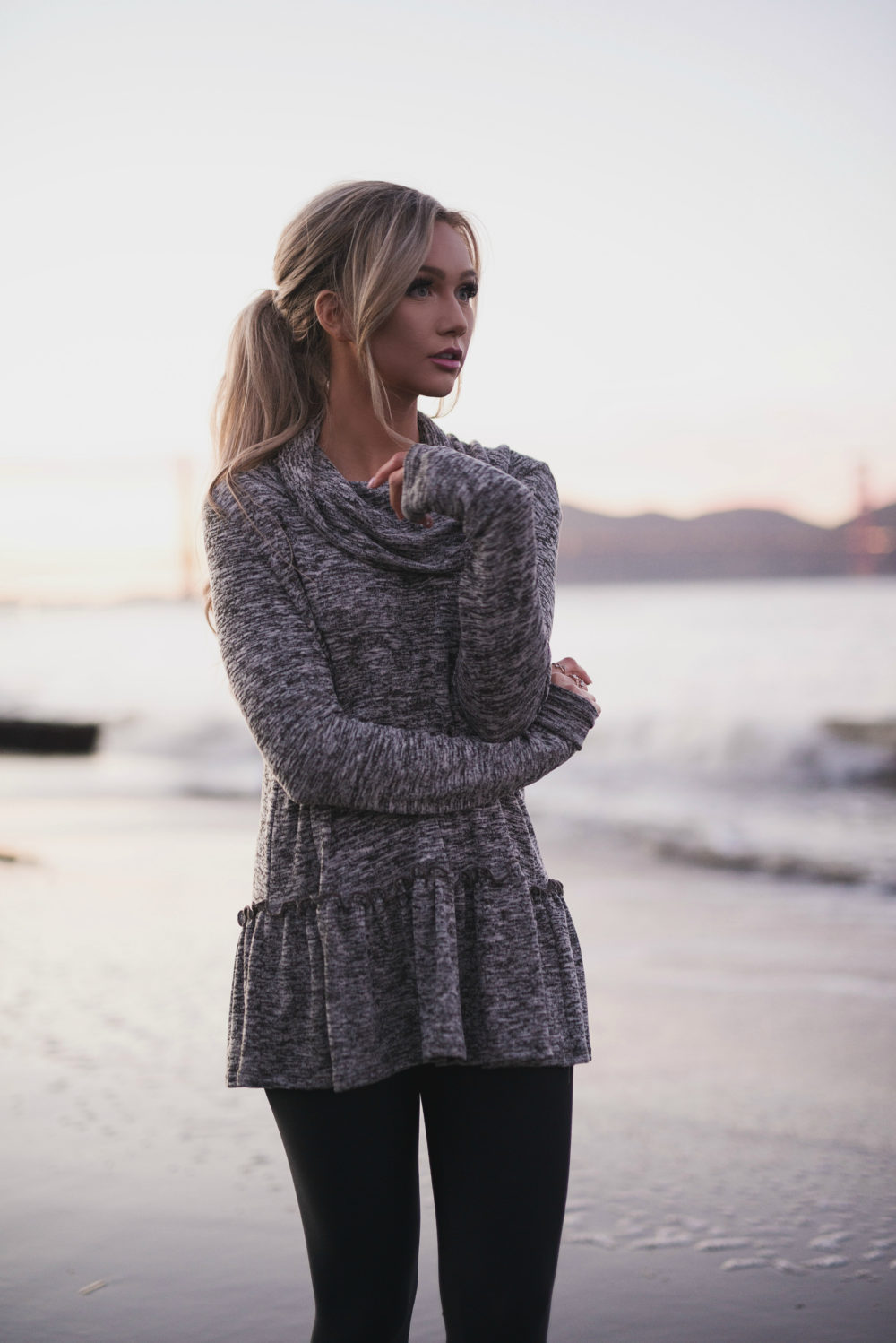 Heather Grey at Sunset - The City Blonde